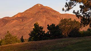 Image of M Mountain at Sunset